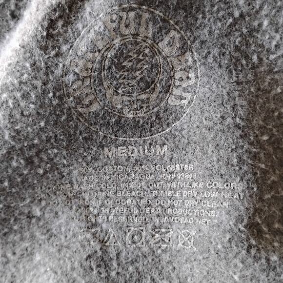 Grateful Dead Graphic "Forever Grateful" Sweatshirt Size Medium Gray Crewneck - Picture 6 of 6